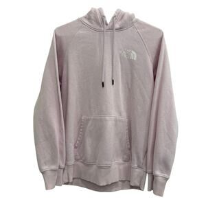 The North Face Womens Small Pink Pullover Hoodie Sweater Outdoor Gorpcore